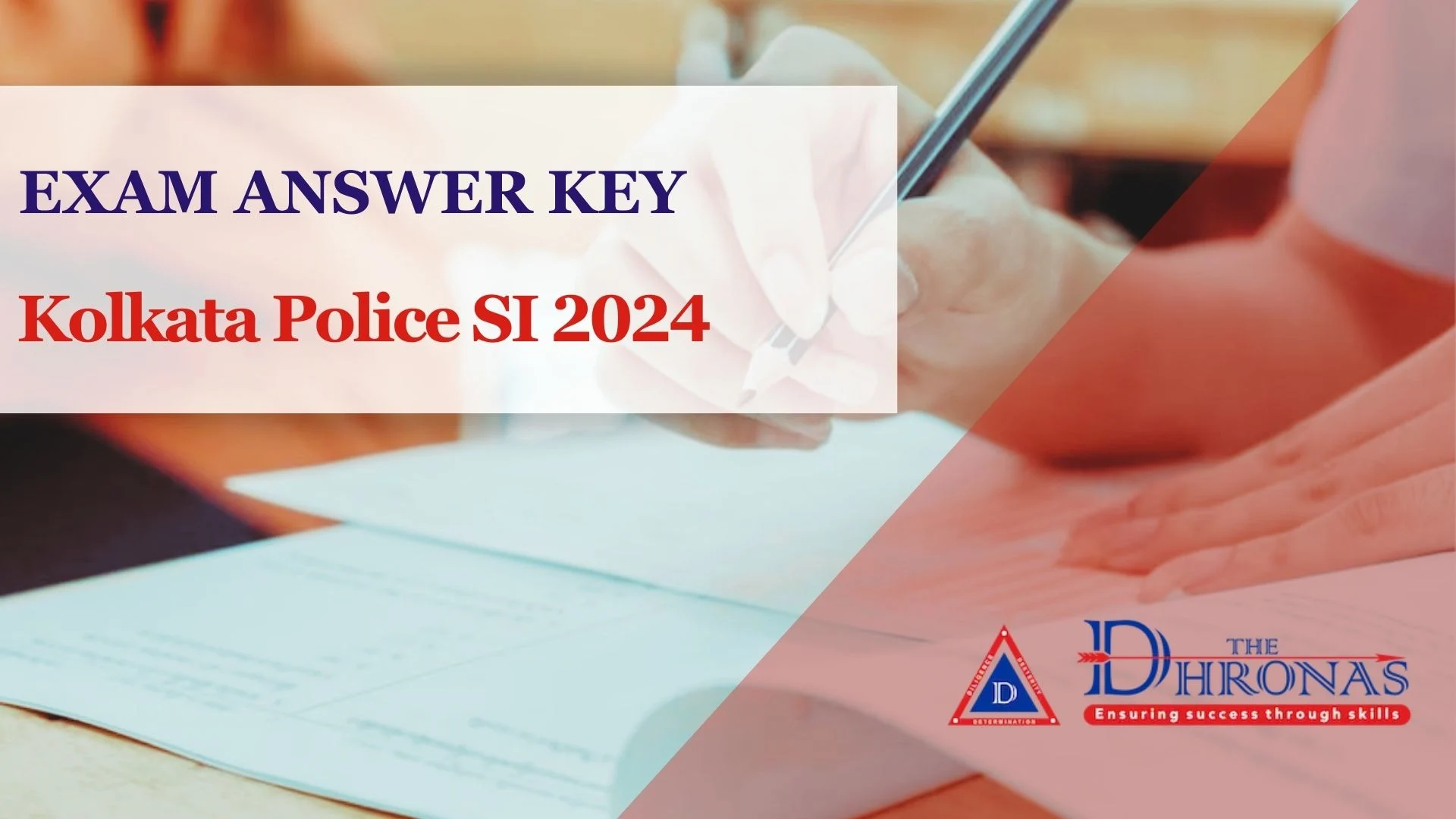 Kolkata Police SI Answer Key 2024 Check Your Performance